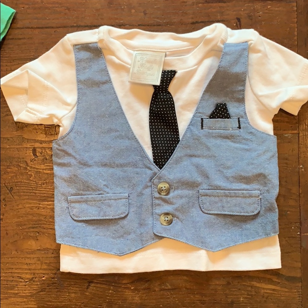 Fake suit shirt